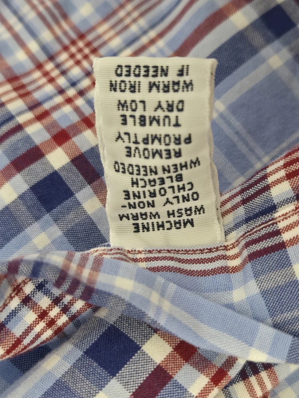 Polo Ralph Lauren Shirt Mens XL Classis Fit Blue Red Plaid Short Sleeve Cotton